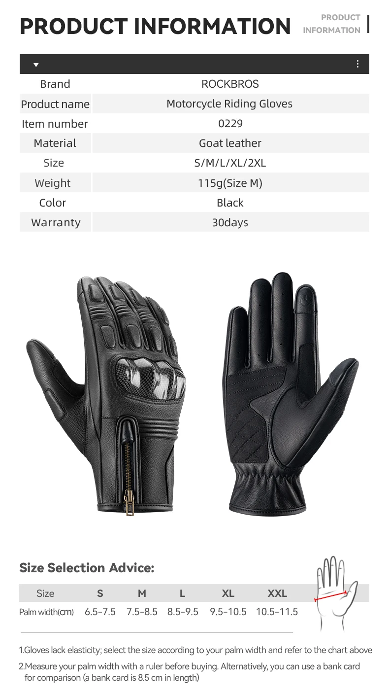 ROCKBROS Handschuhe, Vollfinger-Rennhandschuhe, Motorrad-Taktikhandschuhe, Touchscreen, Outdoor-Sport, Schutz, Radfahren, Fahrradhandschuhe – Detail 2