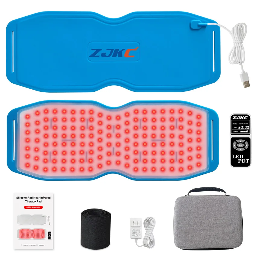 

ZJKC 24W 660nm 850nm 940nm Heating Therapy Pain Relief Pads Red Infrared Light Treatment for Back Neck Shoulder Waist Pain