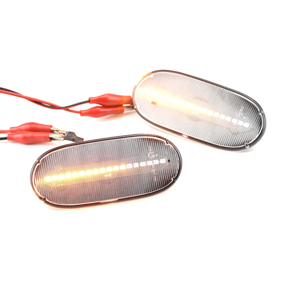 2 قطعة LED ديناميكية الجانب ماركر بدوره أضواء الإشارة مؤشر مصباح لمرسيدس بنز العداء W906 2006-2018 Crafter 2006-2016