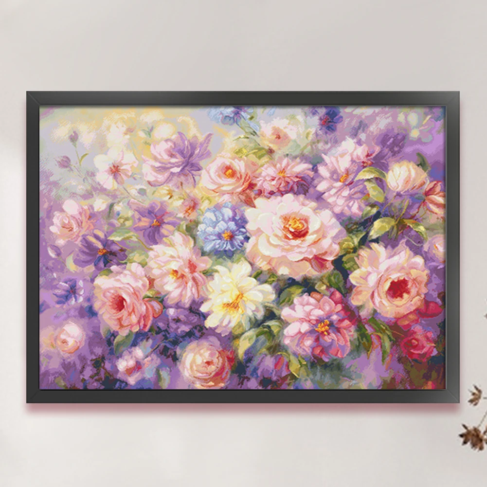 

Cross Stitch Embroidery Canvas 126x97cm 14CT Cotton with White Edge DIY Home Decoration Supplies for Craft Enthusiasts