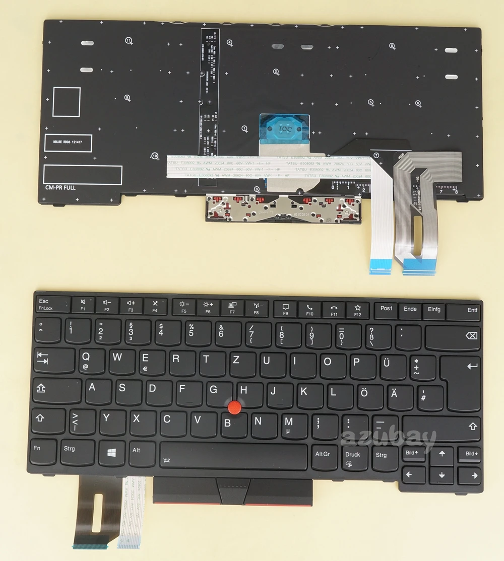 

German DE Keyboard for Thinkpad 5N20V44059 5N20X70334 5N20X68856 5N20V44203 5N20V43915 5N20V43771 5N21B08388 5N21B08351 Backlit