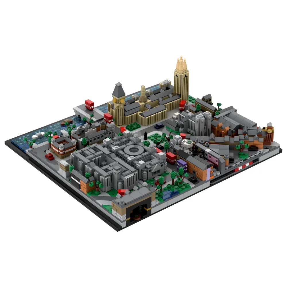 

MOC London Wizarding World Building Blocks Model London Street Scene Architecture Bricks DIY Assembly Toys Kids Christmas Gifts
