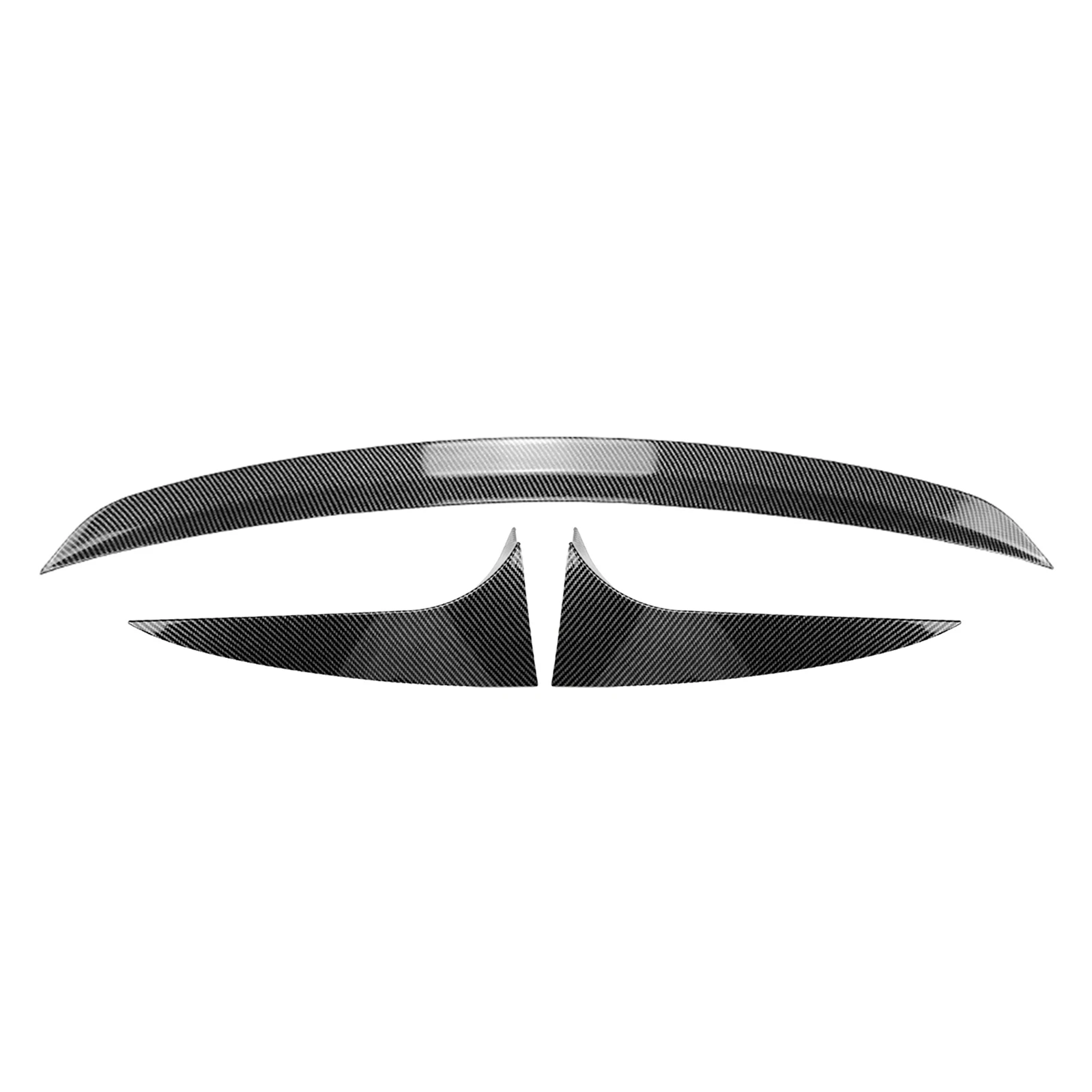 Tail Rear Roof + Side Spoiler Wing For Mercedes Benz CLA Class Shooting Brake X117 2013-2019 Trunk Tailgate Upper Splitter Lip