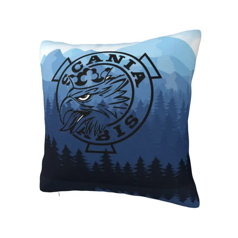 Custom Swedish Saabs Scanias Square Pillowcover Home Decorative Cushions Throw Pillow for Sofa Double-sided Printing