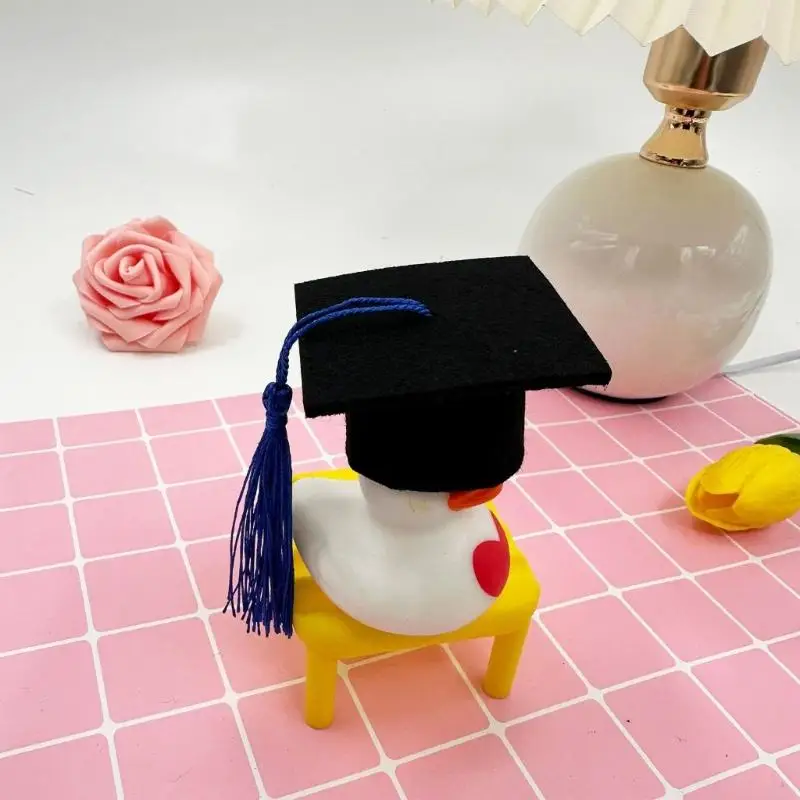 

P9FE Multifunctional Felts Doctoral Hat For Graduation Day Costume And Stage Performances Party Headwear for Degreeholders