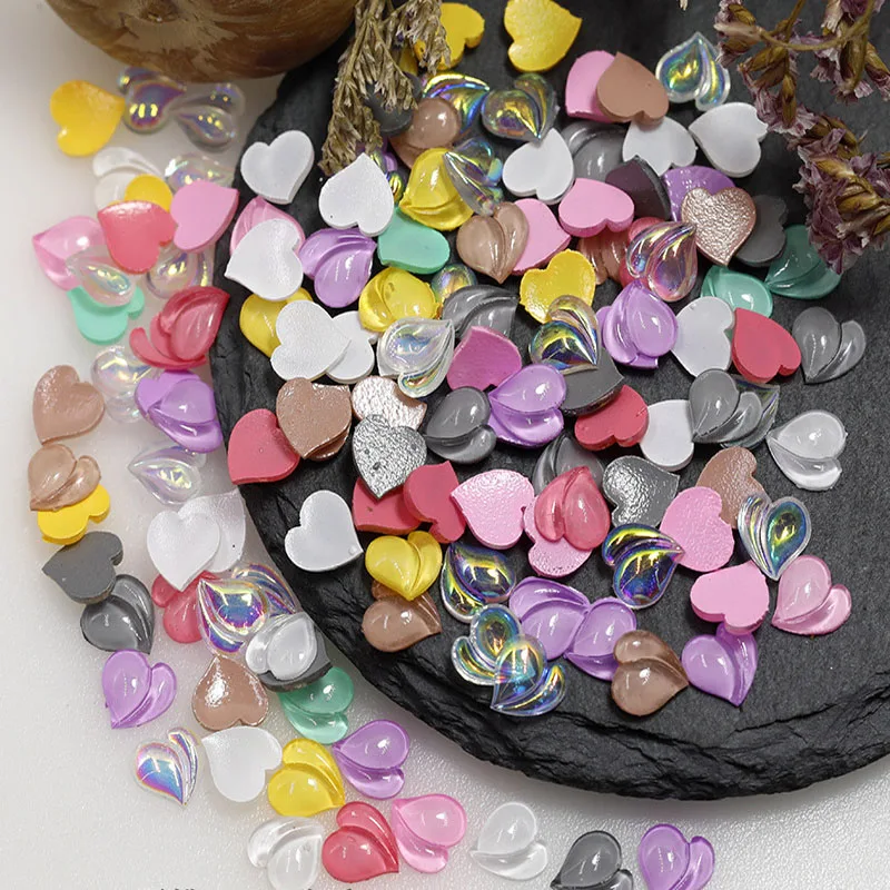 100Pcs Bulk Nail Charms Kawaii Multi-Shapes Mixed Resin Nail Charms Cute 3D Nail DIY Slimes Crafts For Nail Art Decorations Gems