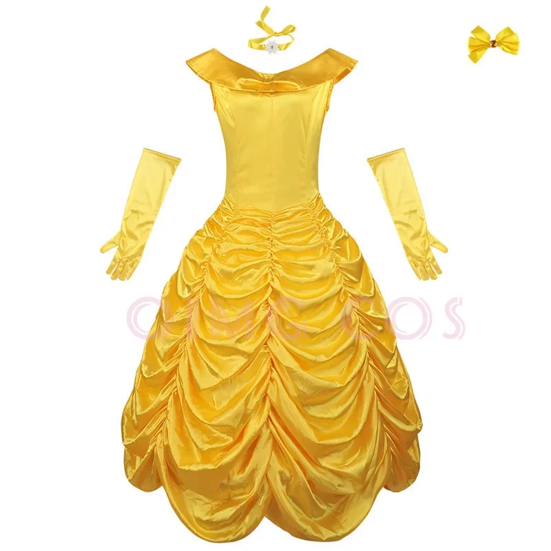 Belle Cosplay Costume Carnival Uniform  Anime Party Halloween Costumes Women Masquerade Game
