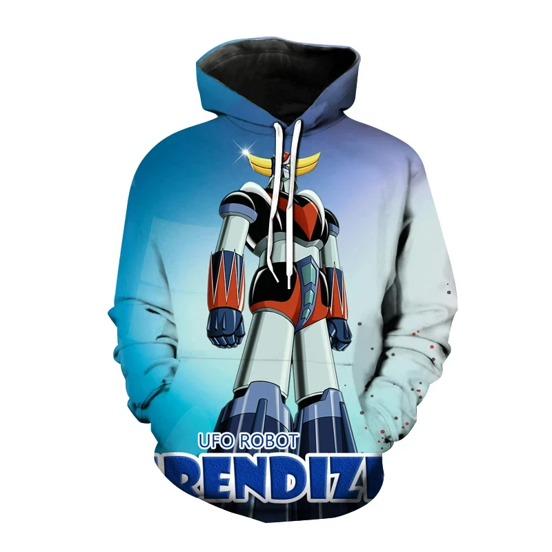 2023 new 3D Print Sweatshirt Goldorak Hoodies Anime Grendizer Hoodie Men Women Fashion Streetwear Harajuku Boy kids Clothes