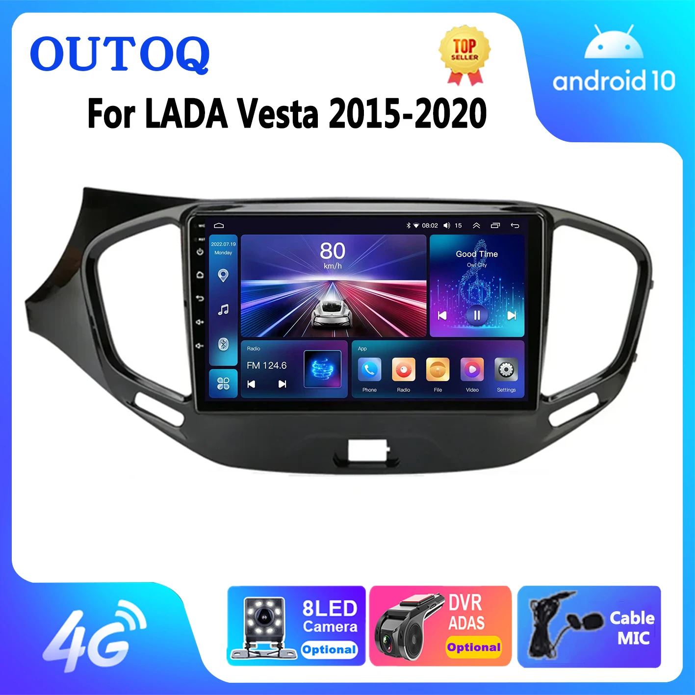 

Автомагнитола 2DIN на Android для LADA Vesta Cross Sport 2015-2019 с GPS-навигацией, мультимедийным видеоплеером для Carplay