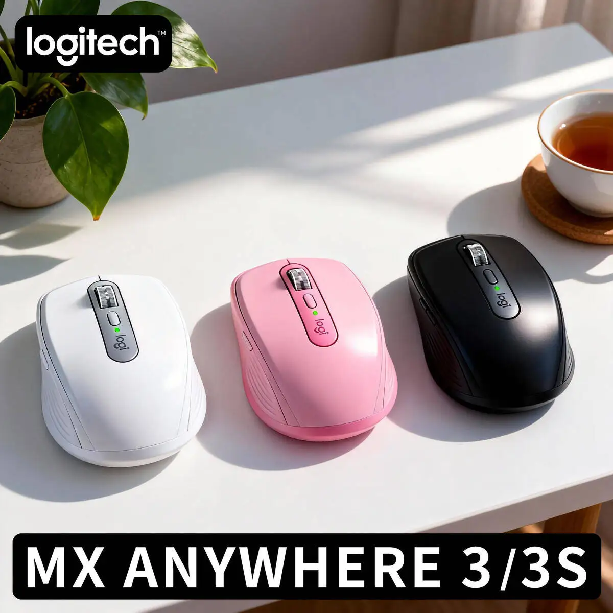 

Logitech Master Series MX Anywhere 3S Bluetooth Беспроводная бесшумная мышь Мягкий звук Офисный женский планшет