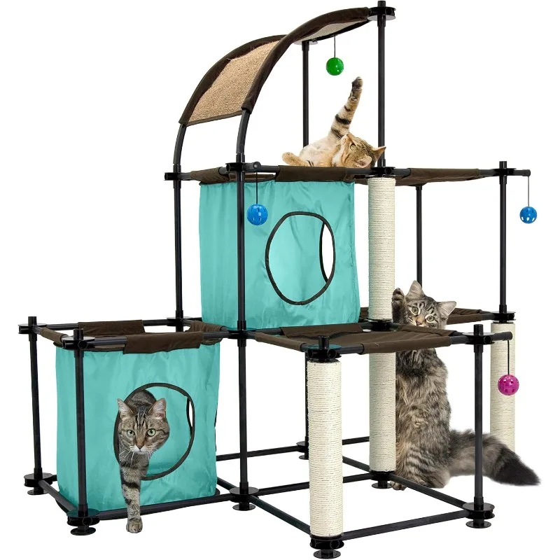 Claw Indoor Mega Kit Cat Furniture, Corrugate  Scratcher, Bed