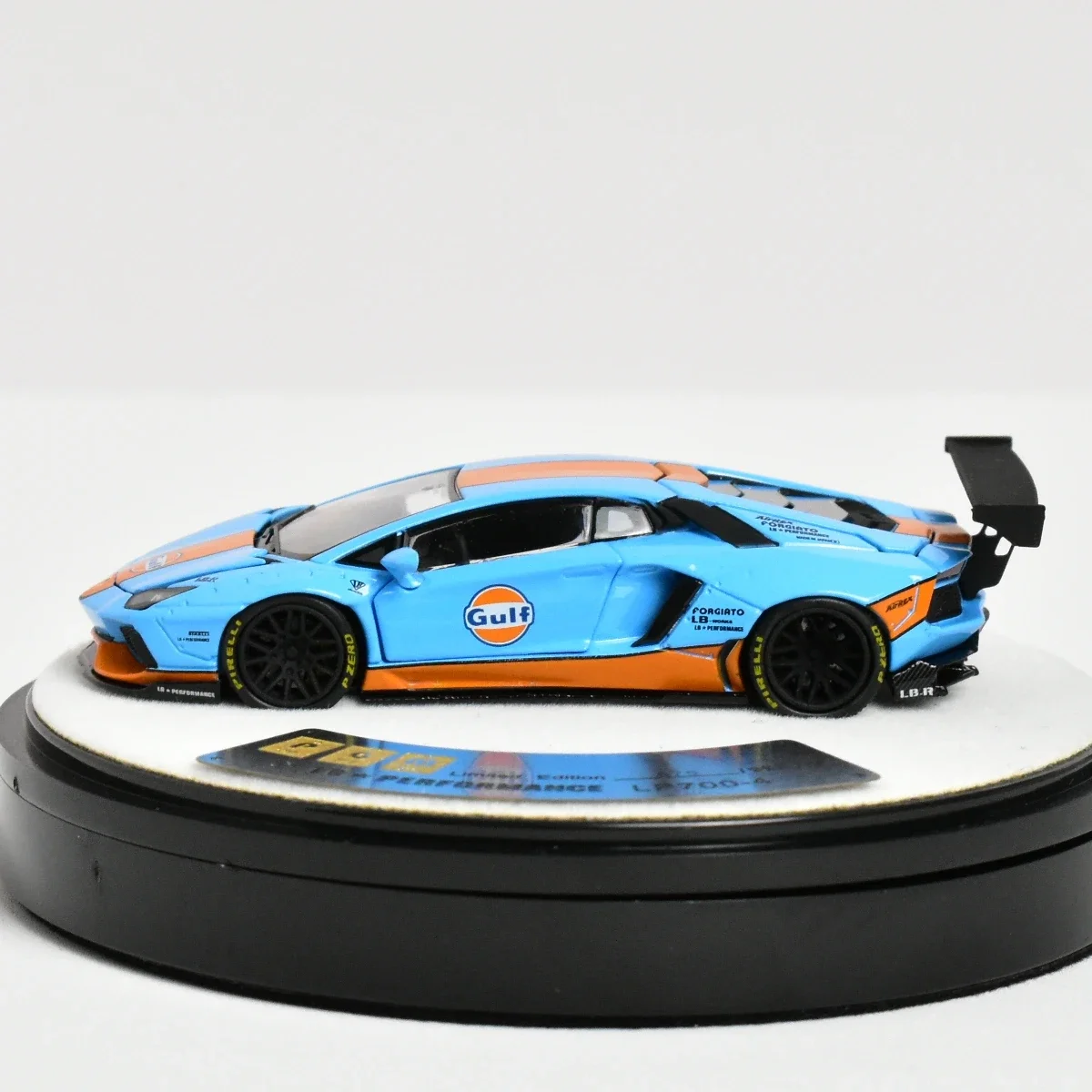 PGM 1:64 Lambor LP700-4 AVENTADOR  Gulf Full Open  Car Model