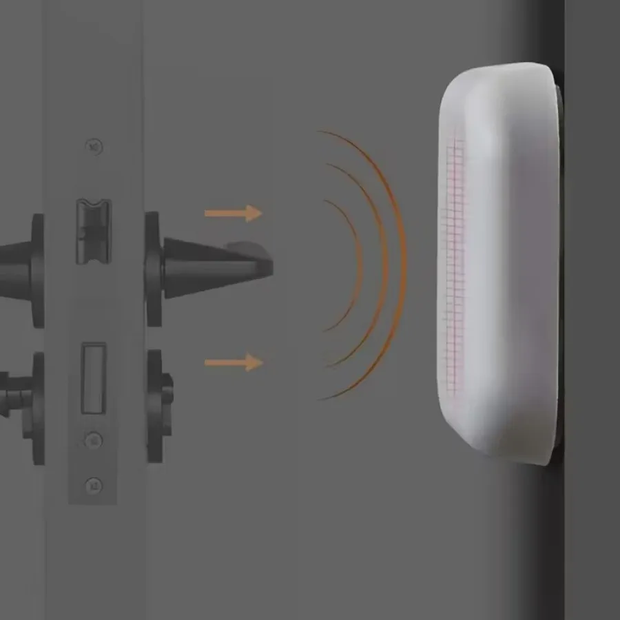 قطعتان من وسادات عازلة للباب - مصدات مضادة للتصادمات من السيليكون ذاتية اللصق، واقي باب الحائط الملطف بالضوضاء، مقاوم للخدش