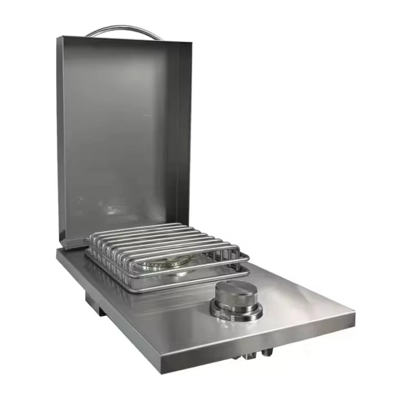 Modern Advanced Embedded Side Burner Gas Grill Grill Cover Commercial Mechanical Timer Grill