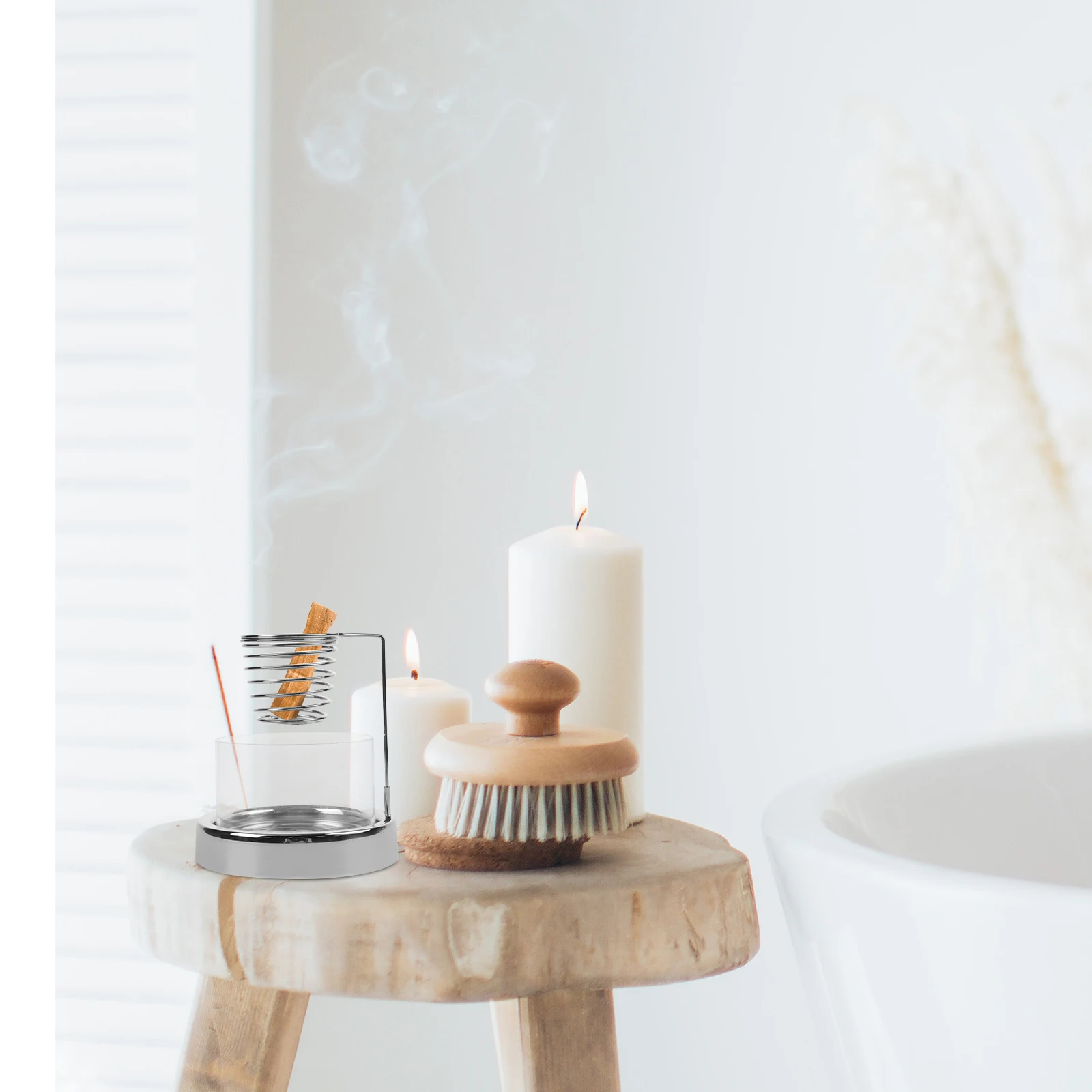 

Wood Wooden Sage Holder Incense Stick Burner Stable Flat Bottom Desktop Purifying Aromatherapy Burning Smudge Stick Holder