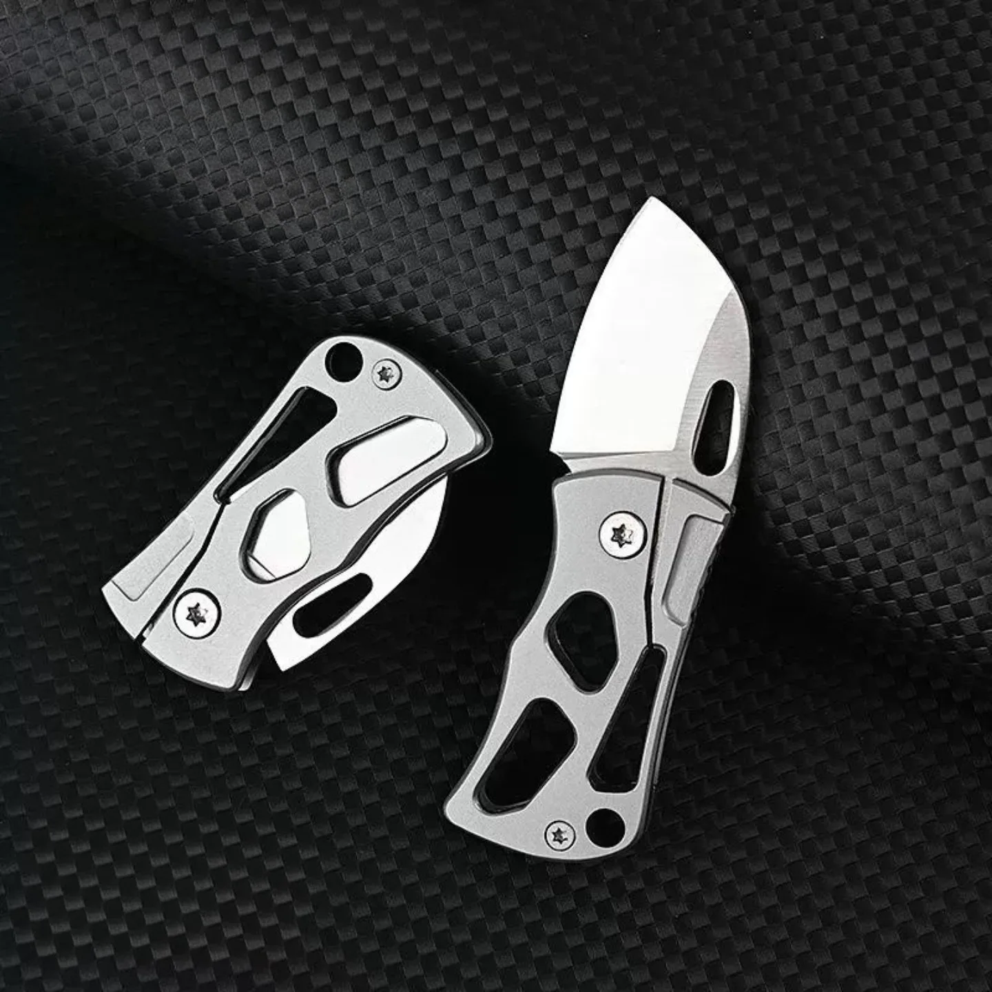 Stainless Steel Mini EDC Keychain Cutter Portable Pocket Utility Knife Express Package Opener DIY Craft Cutting Tool