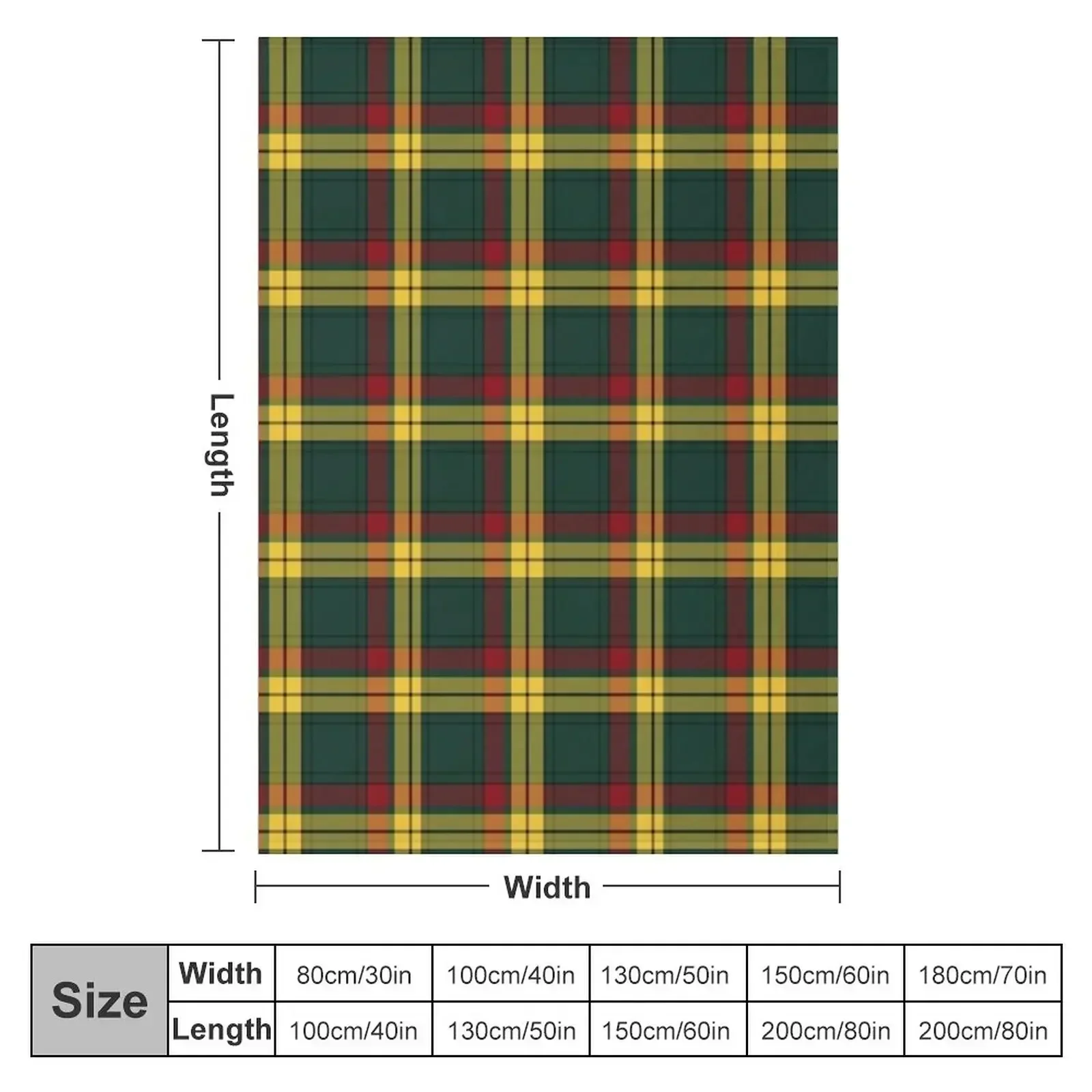 Clan MacMillan Tartan Throw Blanket Nap Decorative Sofa For Baby Blankets