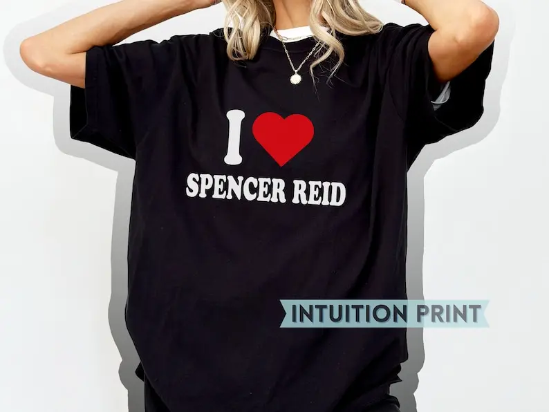 I Heart Spencer Reid T-Shirt Design, Criminal Minds Fan Gift, Matthew Gray Gubler