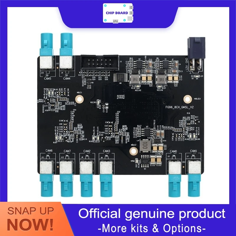 

8CH GMSL expansion board MAX9296, supports Nvidia AGX Orin, works with D457 ZED Gemini 335LG cameras