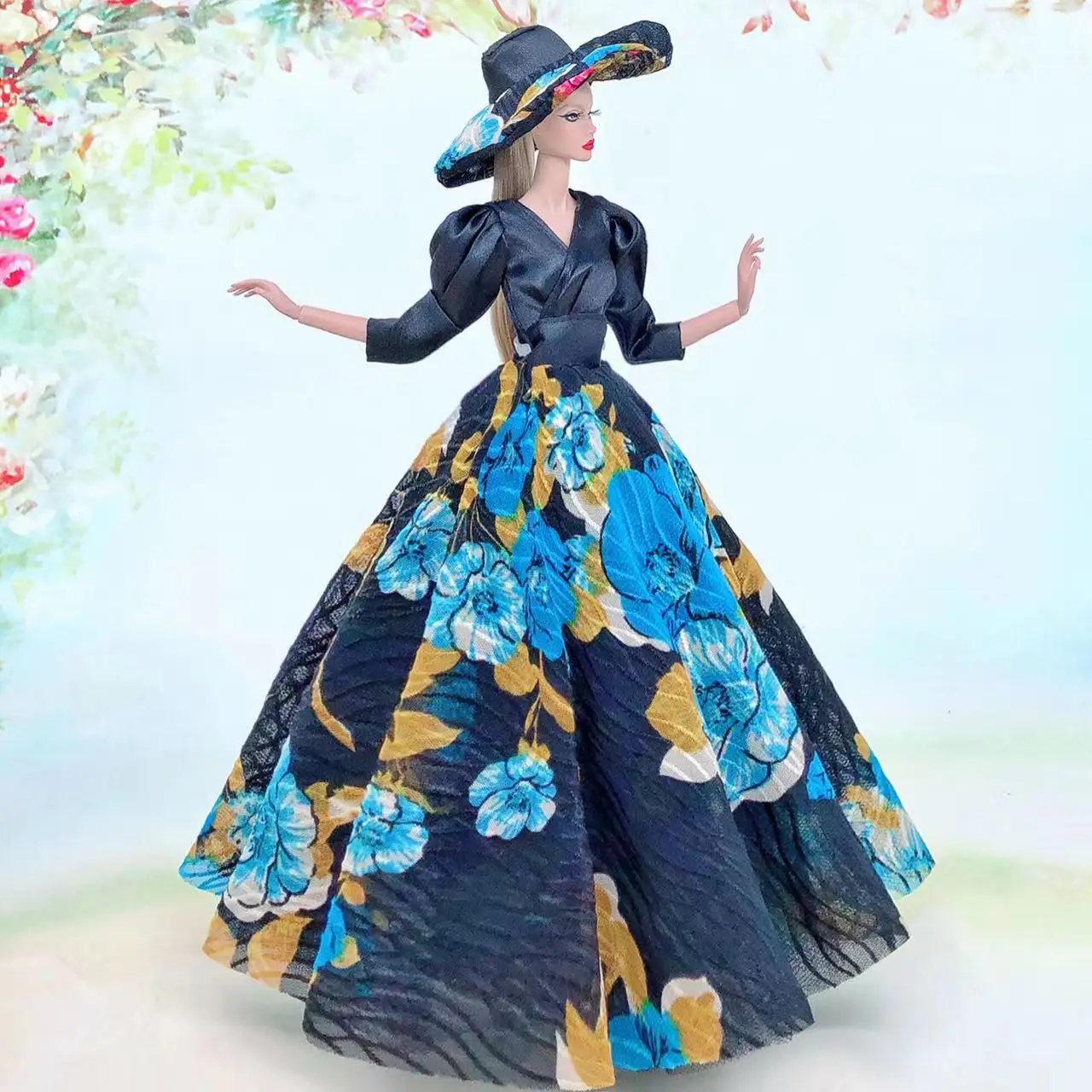 for Multi layer Fashion Wedding Dress For barbie Doll