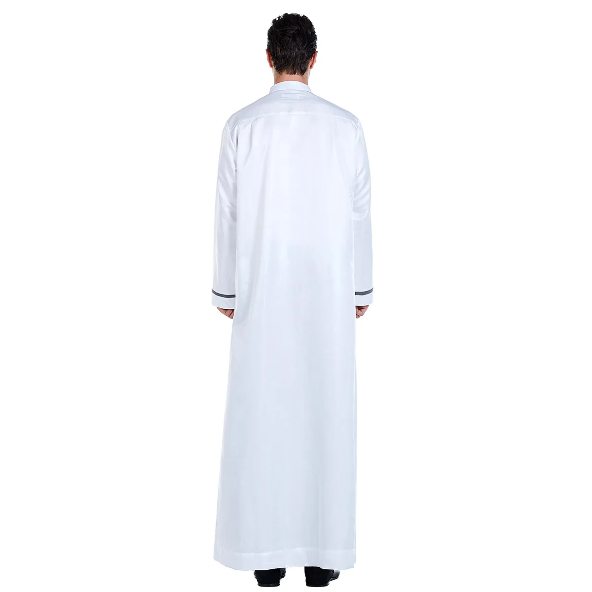 Vêtements musulmans pour hommes, Thobe Jubba, Robe Kimono imprimée à boutons, Vêtements saoudiens, Abaya, Vêtements arabes de Dubaï