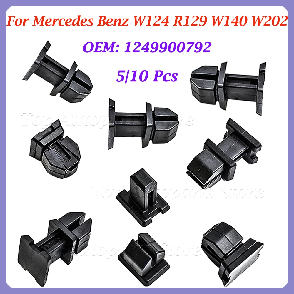 For Mercedes Benz W124 R129 W140 W202 1249900792 Auto Fasteners Car Door Plastic Panel Clip Push Retainer Body Panel Rivets