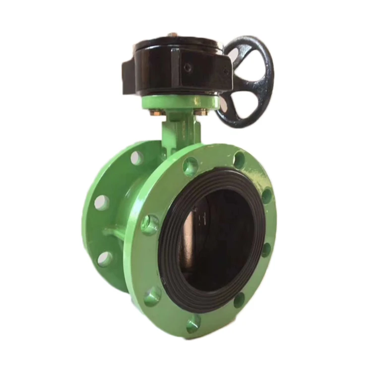 

DN450 450mm Cast Iron Body Ductile Iron Disc Double Flange Butterfly Valve for Water Gas Oil 3.4m Extended Spindle Manual Power