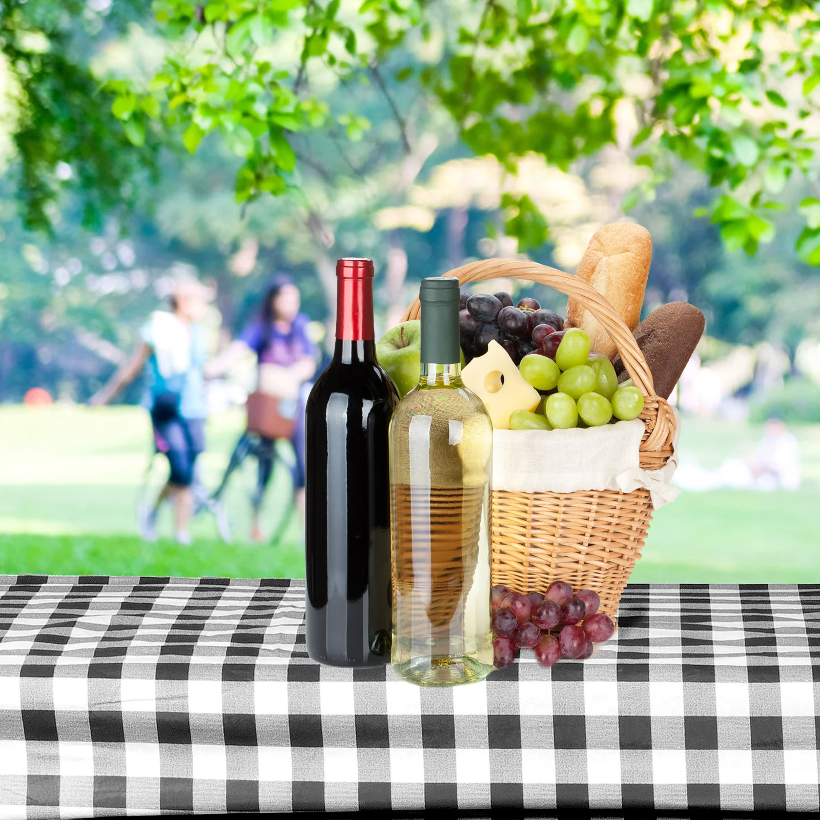 1 مجموعة مقاوم للماء نزهة غطاء الطاولة طقم غطاء مقاعد البدلاء تمتد مطاطا المجهزة مفرش المائدة في الهواء الطلق التخييم نزهة لوازم #4