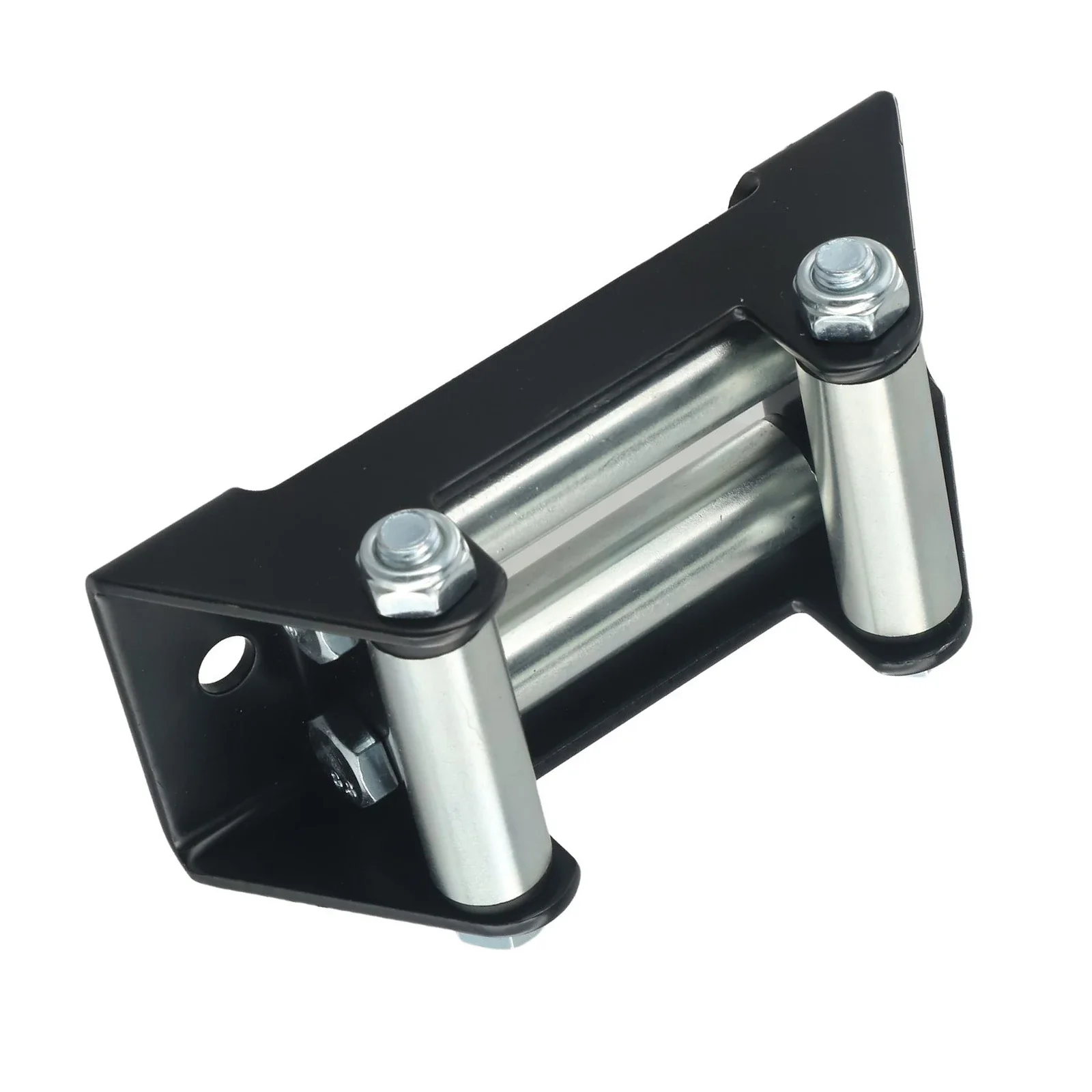 Winch Roller Fairlead ATV UTV 4 Way Cable Lead Guide 2000LB Bolt Pattern OffRoad Wire Rope Stainless Steel Roller Fairlead