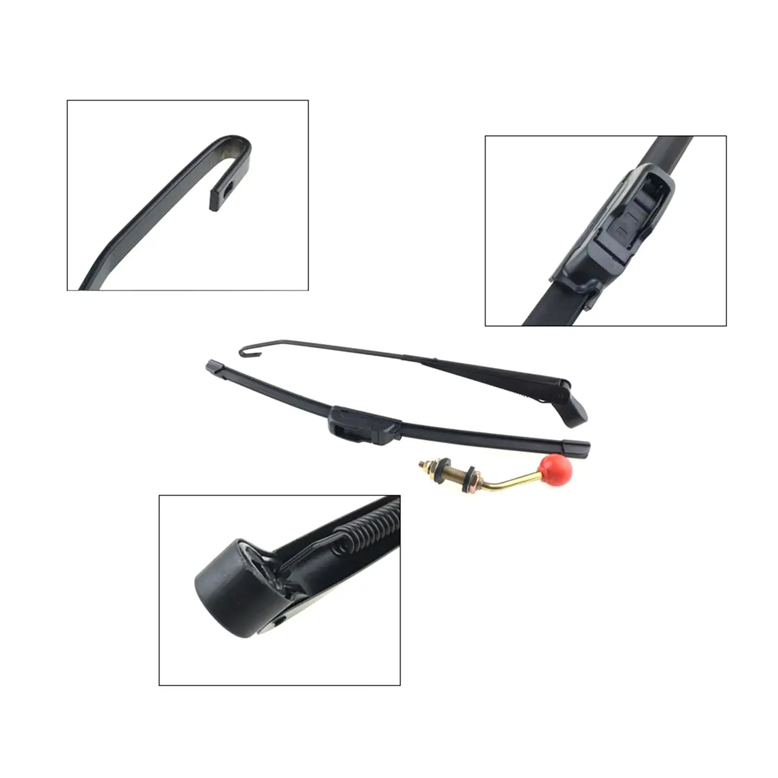 Hand Operated Manual Wiper Universal Windshield Wiper Kit Metal Assembly Durable Parts for Kart Dune Buggy and Boat