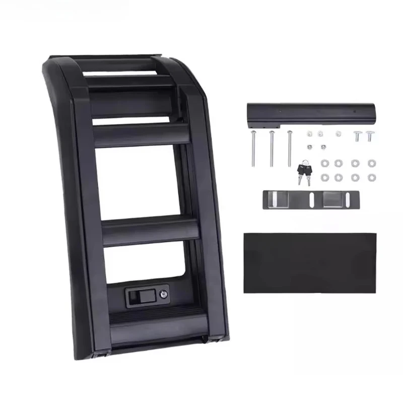 

Оптовая продажа с фабрики JOESHIER, алюминиевая черная, серебряная боковая лестница, восхождение, лестница для пейзажных крыльев, Defender 90 110, лестница доступа