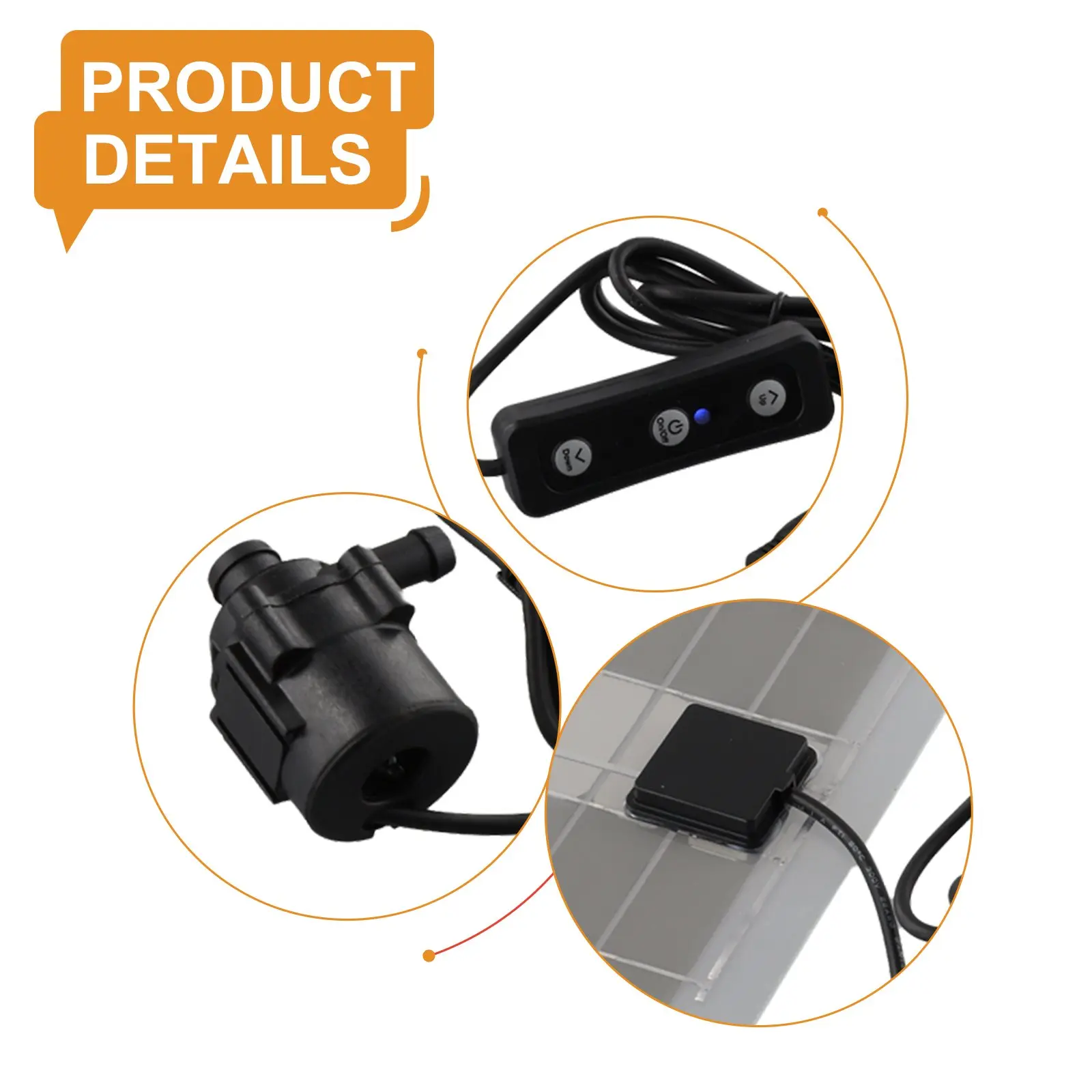 Energy Saving Solar Panel Pump Kit Solar Panel Pump Kit Light Weight Portable ABS Easy To Install Light Weight