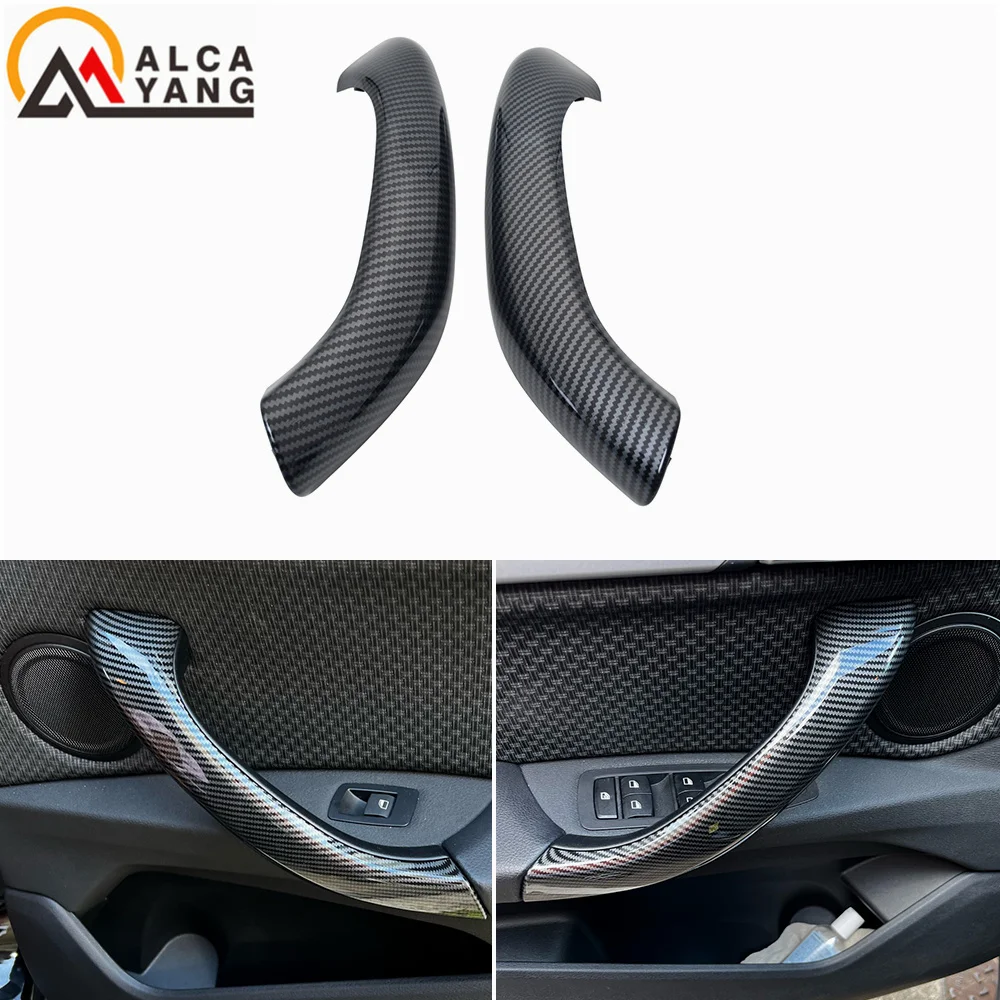 Car Left Right Interior Door Pull Handle Outer Cover Trim Replacement For BMW X1 F48 F49 2016-2019 X2 F39 2017-2020 Black Beige