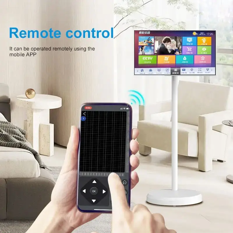 Free Shipping 22 inch StandbyME Tablet with 8MP Camera IPS Touch Screen on Wheeled Stand Smart Home Theater Android TV 1920*1080