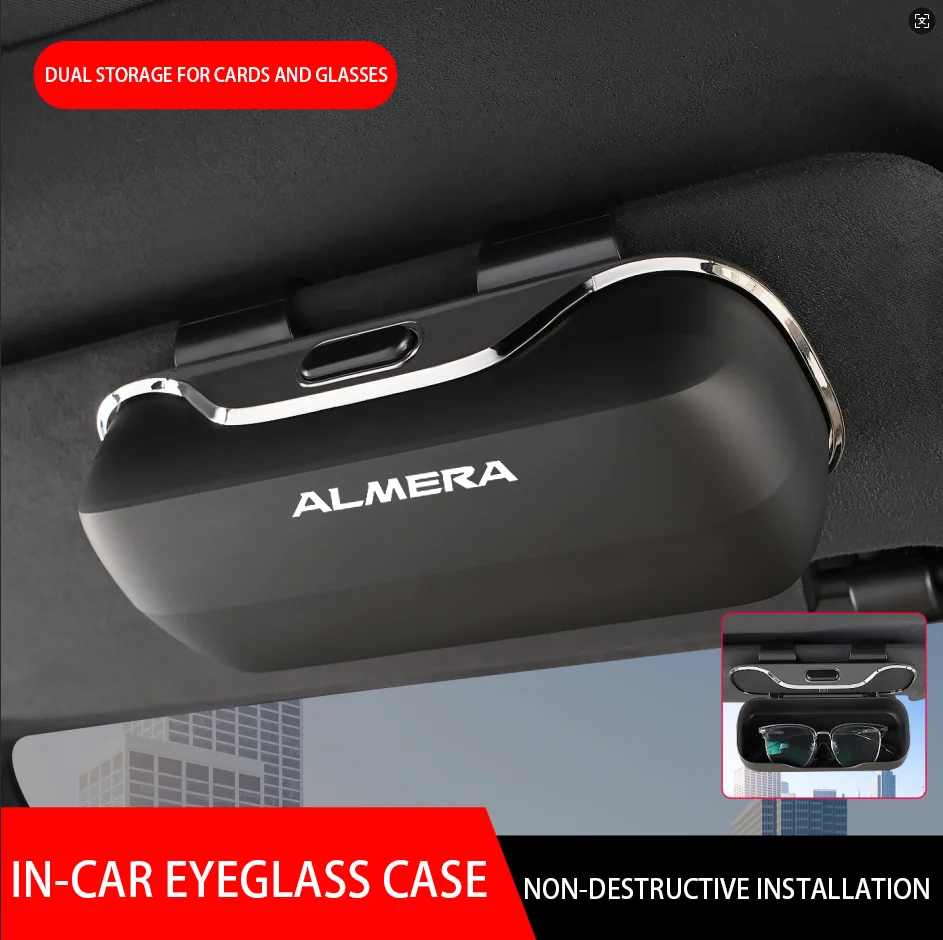 

Suitable For storing Nissan Almera car glasses case, Xuan Yi Tian Lai, New X-Trail, Qijun, Tule, Jinke special sunglasses clip