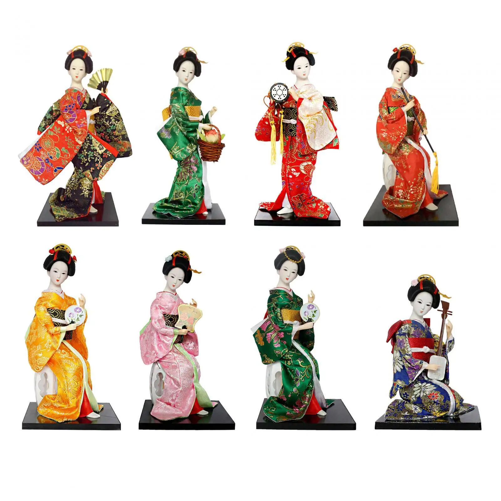 Kimono Dolls Ethnic Japanese Geisha Dolls 12