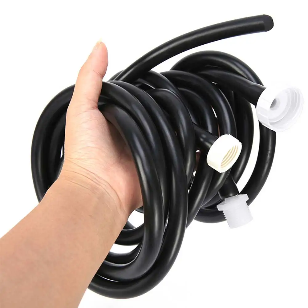 50/100/150/200cm Portable Soft Silicone Black Bidet Wash Hose Cleaner Personal Enema Nozzle Douch Cleaning Tub