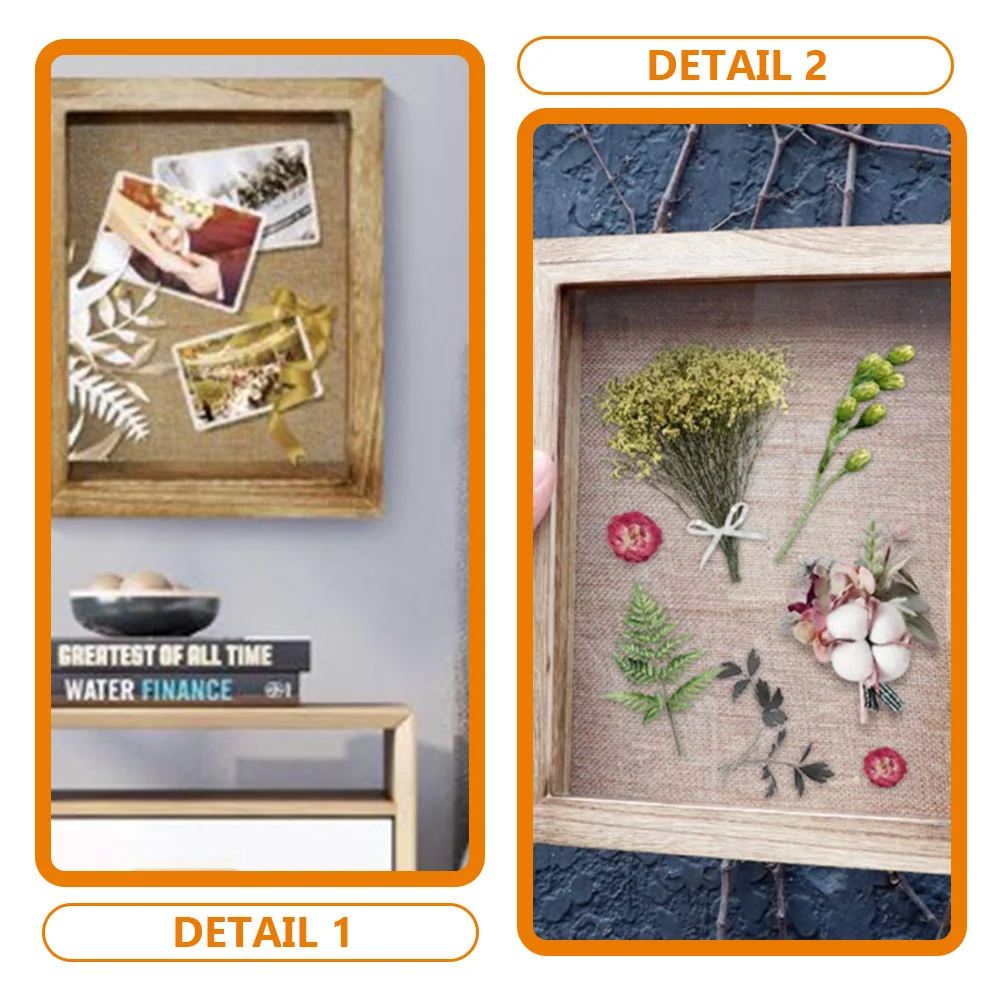 

Wooden Specimen Display Box Natural Wood Shadow Box Frame Suitable for Pressed Flower Frame Pressed Insect Specimen Collection