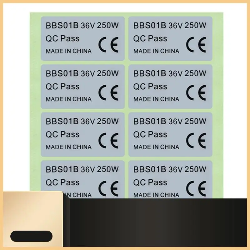 20PCS Ebike Sticker For Bafang Front Rear Hub Motor CE Label Tag 36V250W Electric Bicycle Conversion Kit Sticker