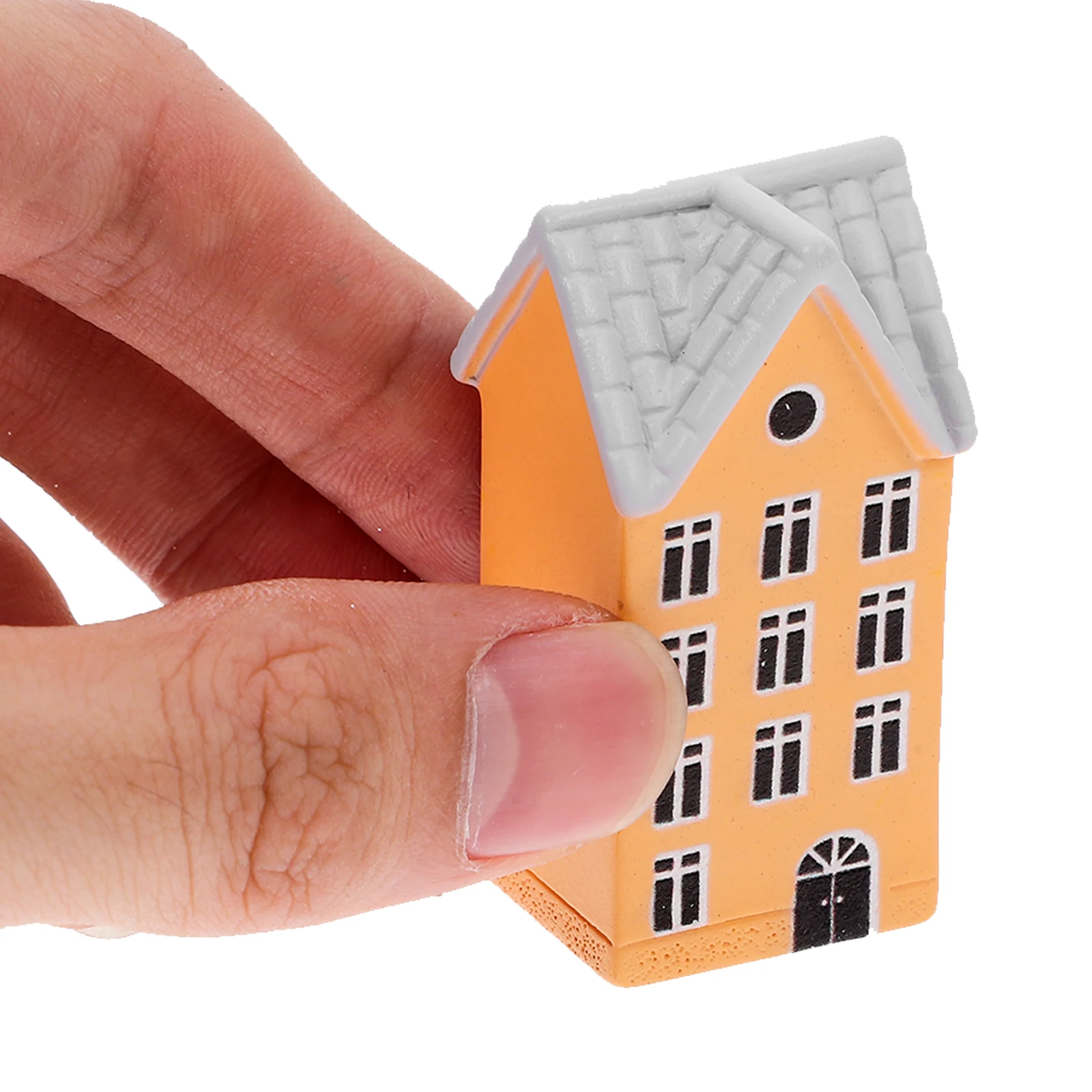 

6 Pcs Resin Crafts Landscape Mini House House Ornaments for Villa Decorations Landscape Garden Adorable