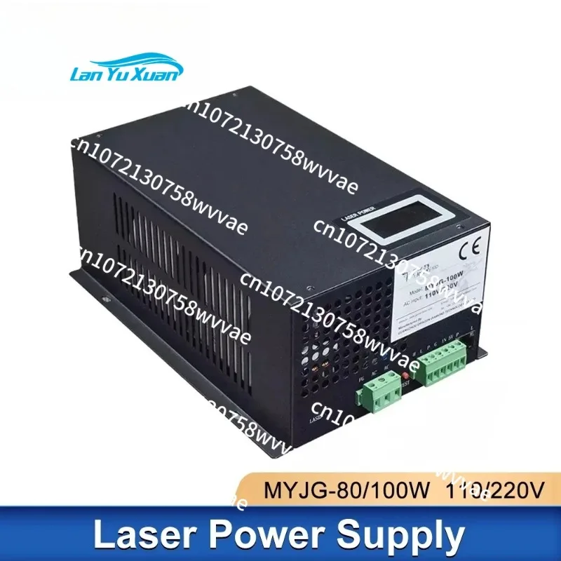 Original PSU MYJG 100W 80W Laser Power Supply With Display Screen 115/230V For Laser Tube Co2 Engraving Cutting Machine
