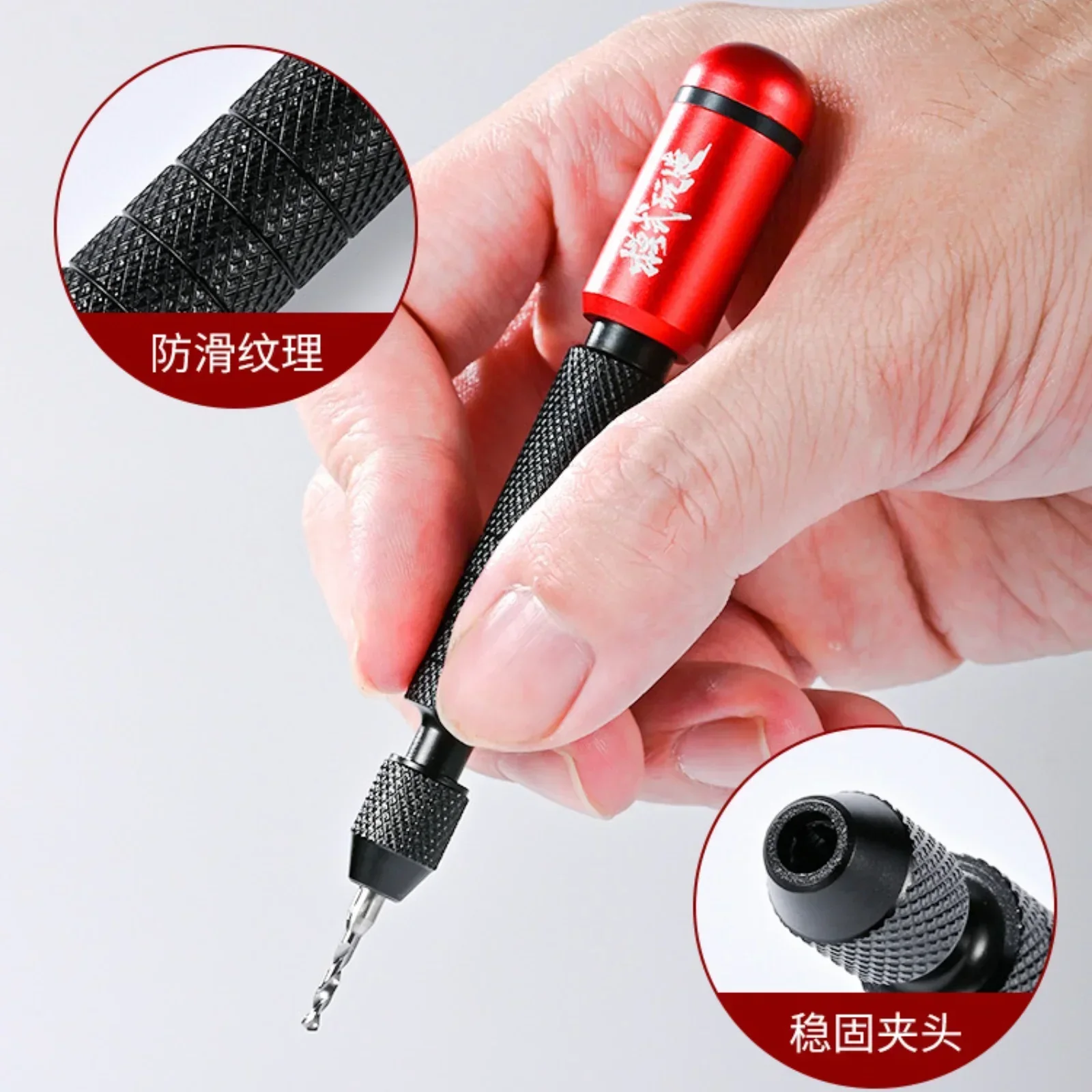 MSWZ MS-091 Portable Hand Drill Assembly Model Drilling Tools Model Craft Tools for Military Model Building Hobby DIY Tools