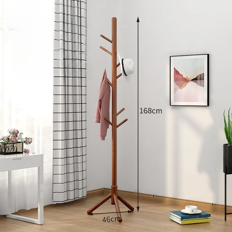 Natural Wood Clothes Rack Stand Branch Shape Handbag Hat Coat Hanger Living Room Clothing Organizer Home Nor-dic Furniture