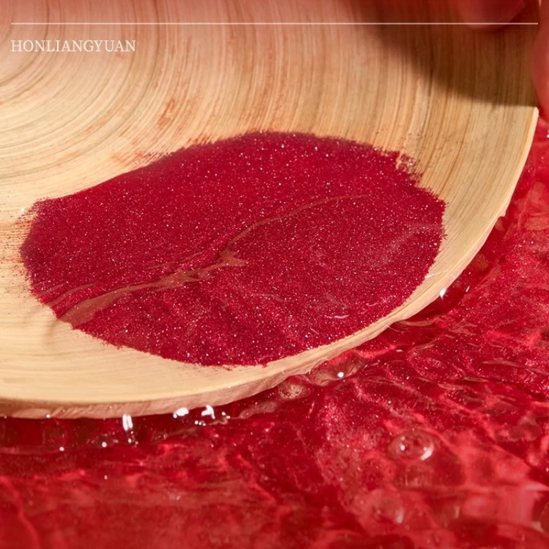 Natural Cinnabar Raw Ore Powder Authentic Imperial Vermilion Loose Powder Pendant Powerful Amulet Lucky Protective Jewelry