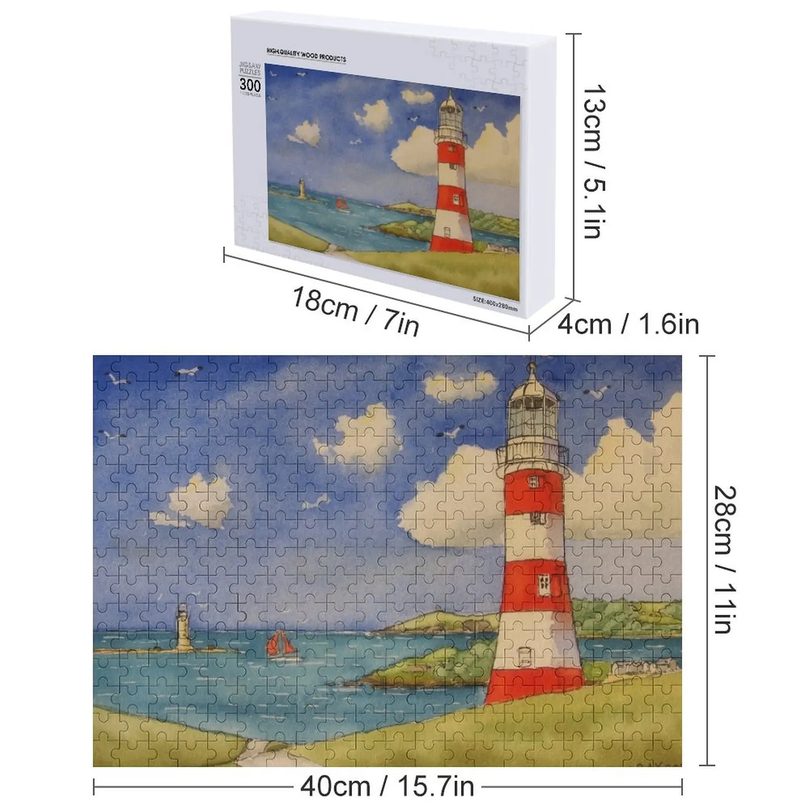 Мотыга Plymouth Маяк. Пазл по индивидуальному заказу для детей Пазл