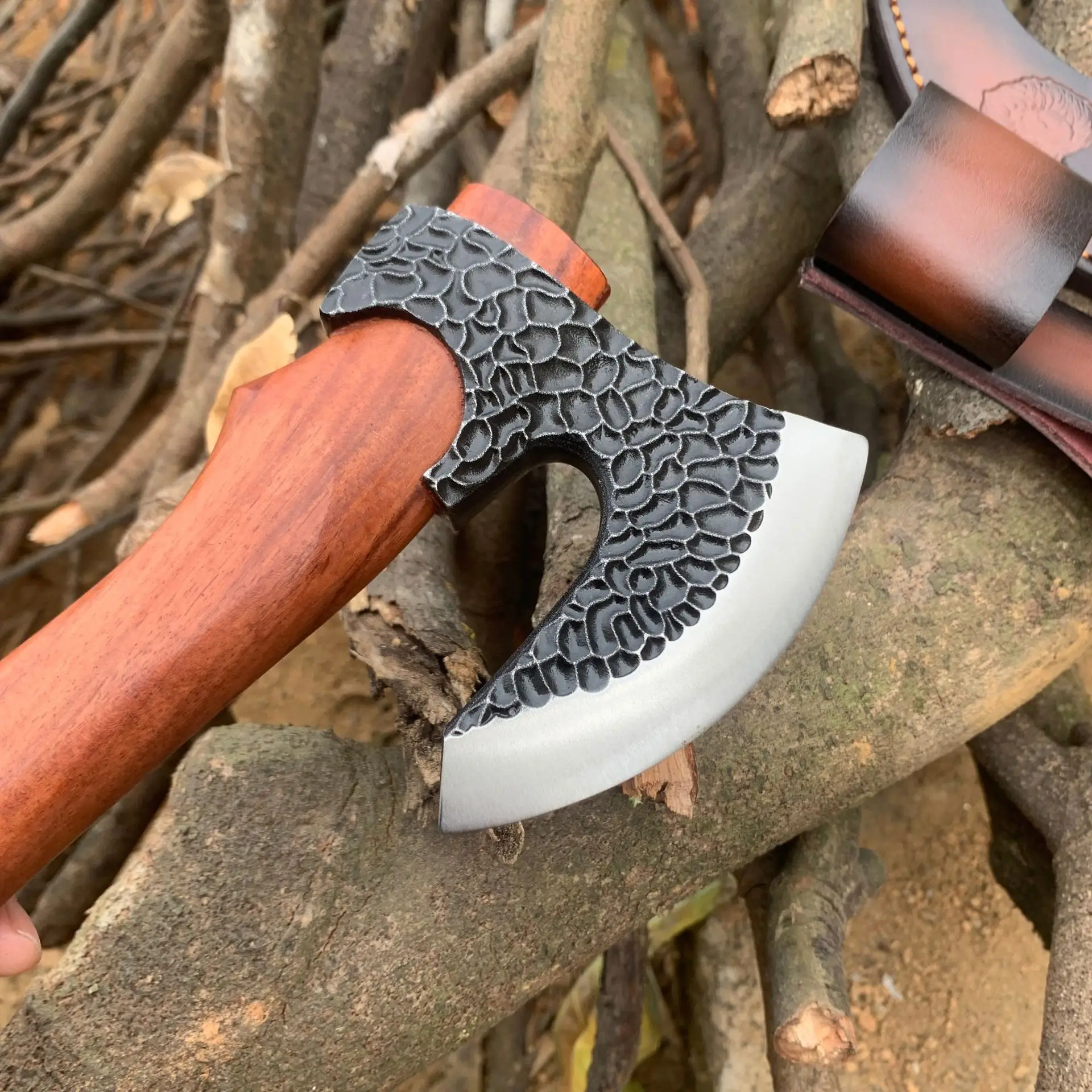 New Outdoor Multi-functional Axe Chopping Firewood High-quality Hand-forged Tool for Household Woodworking Camping Axe