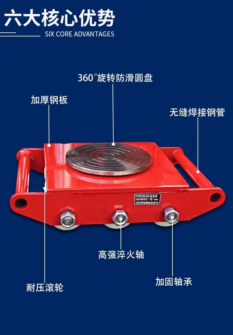 ล้อเหล็กหมุนได้ 180 องศา รองรับน้ำหนัก 6 ตัน สำหรับรถบรรทุก และล้ออเนกประสงค์หมุนตรงเพื่อขนย้ายวัตถุหนัก