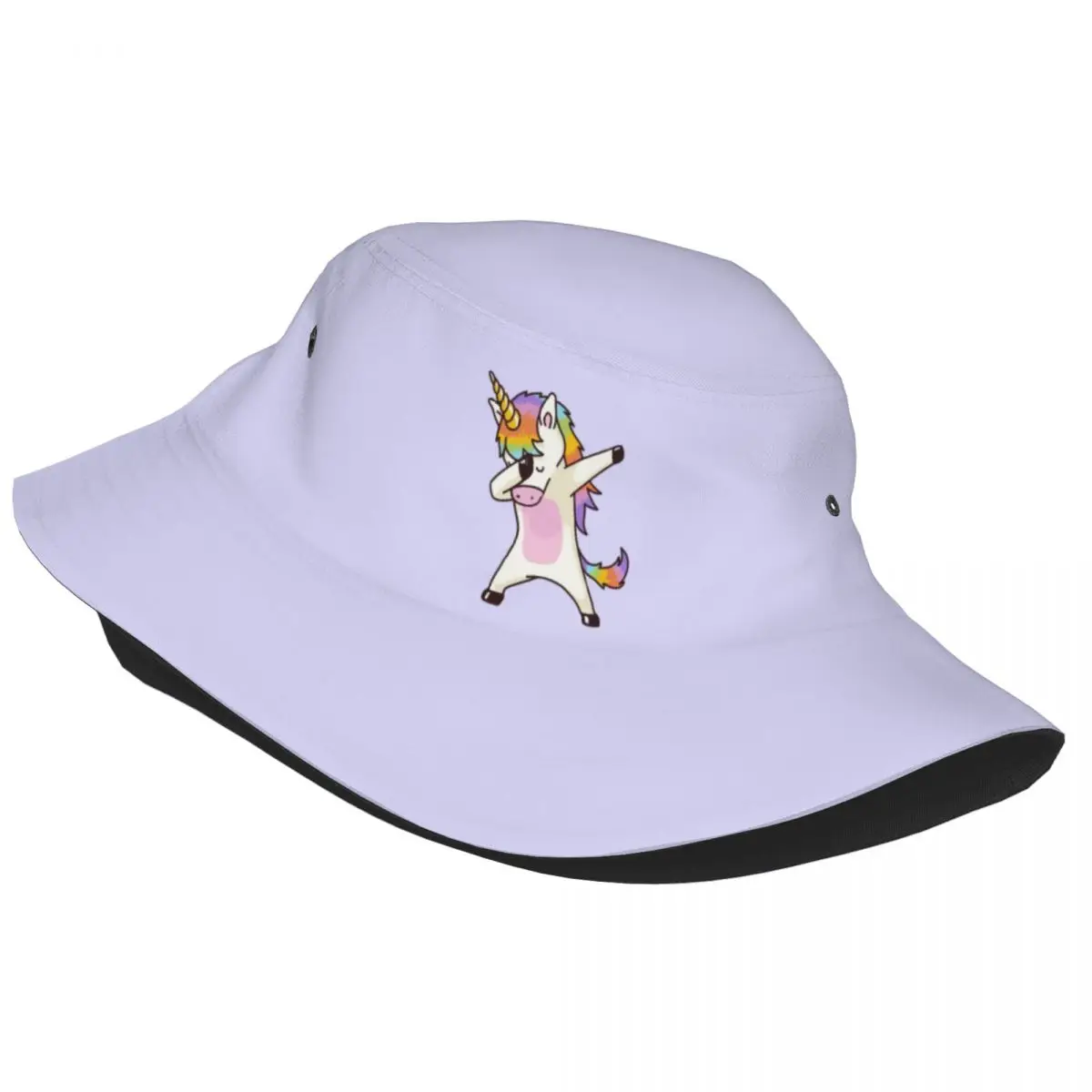 Women Men Bucket Hat Cute Unicorn Spring Headwear Packable Outdoor Fishing Fisherman Hats Boonie Hat Gifts Idea