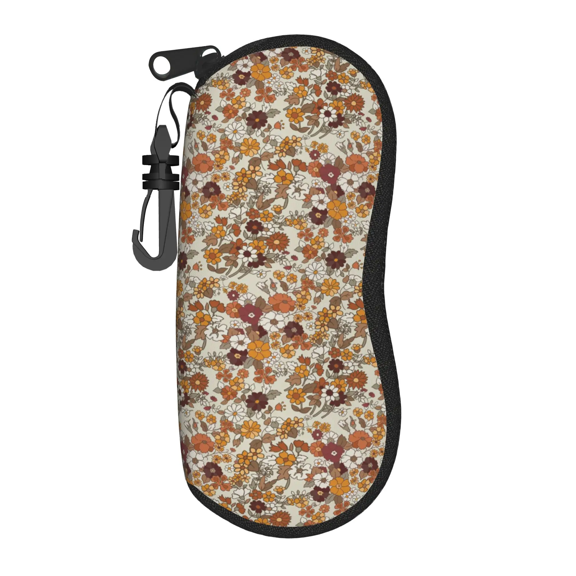 Retro Bohemian Woven Pattern  Glasses Case  Sunglasses Pouch Outdoor Soft Eyewear Storage Zipper Unisex Eyeglass Protector