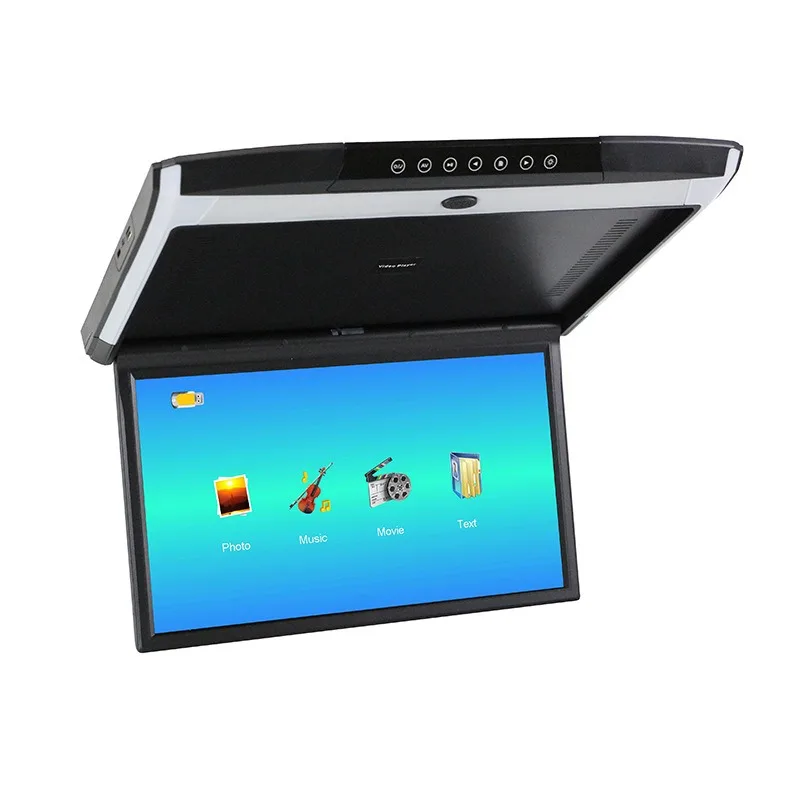 

15,6-дюймовый автомобильный потолочный телевизор высокой четкости MP5 с полным углом обзора, оптовая продажа от производителей автомобильных потолочных дисплеев